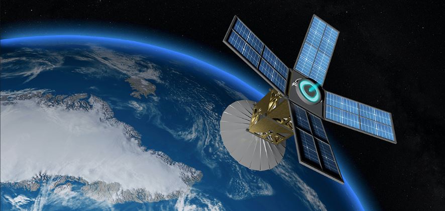 Satellite orbiting Earth